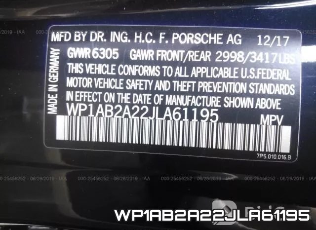 WP1AB2A22JLA61195 фото 10