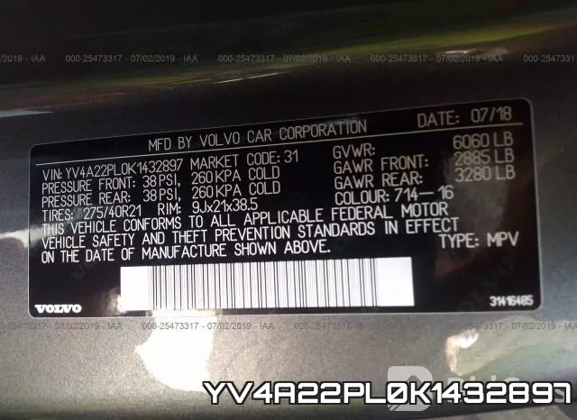 YV4A22PL0K1432897 фото 10