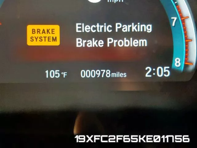 19XFC2F65KE011756 фото 9