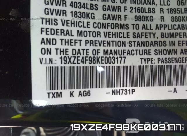 19XZE4F98KE003177 фото 10