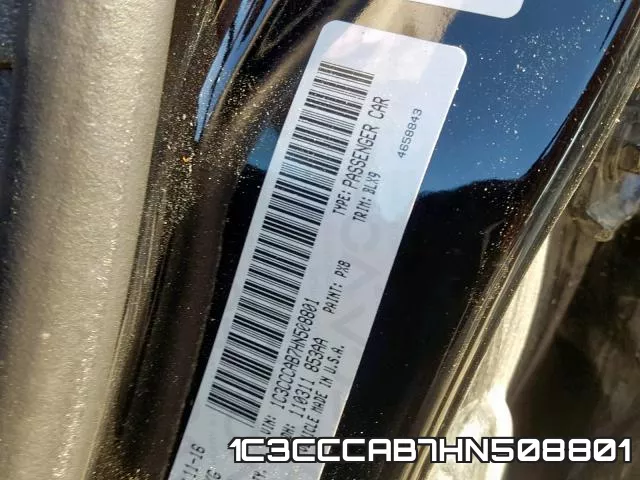 1C3CCCAB7HN508801 фото 2