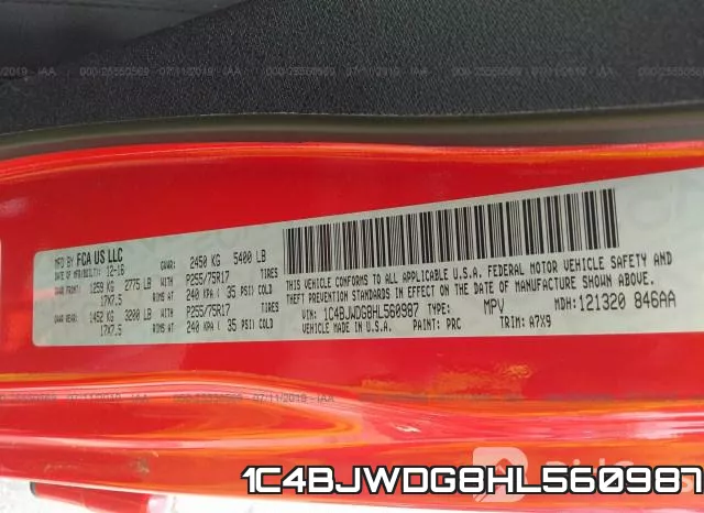 1C4BJWDG8HL560987 фото 10