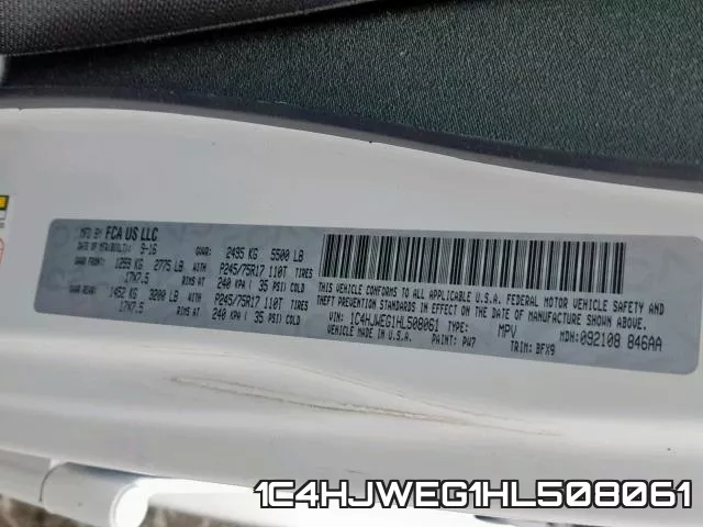 1C4HJWEG1HL508061 фото 2