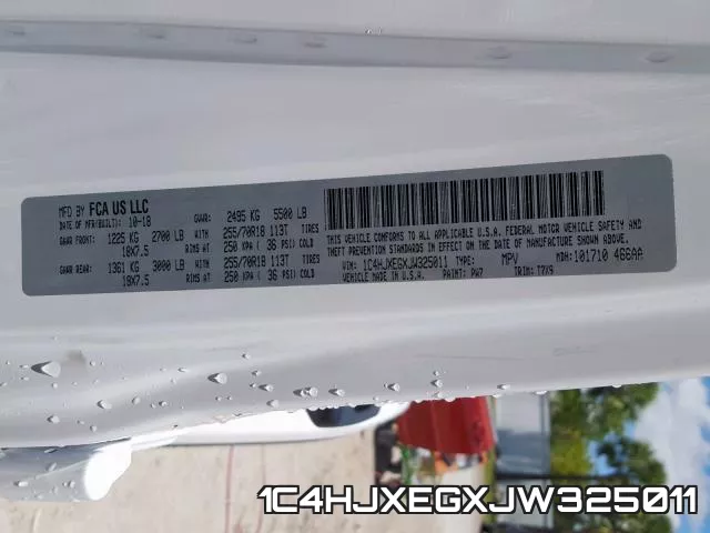 1C4HJXEGXJW325011 фото 2
