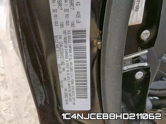 1C4NJCEB8HD211062 фото 2