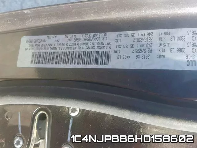 1C4NJPBB6HD158602 фото 2