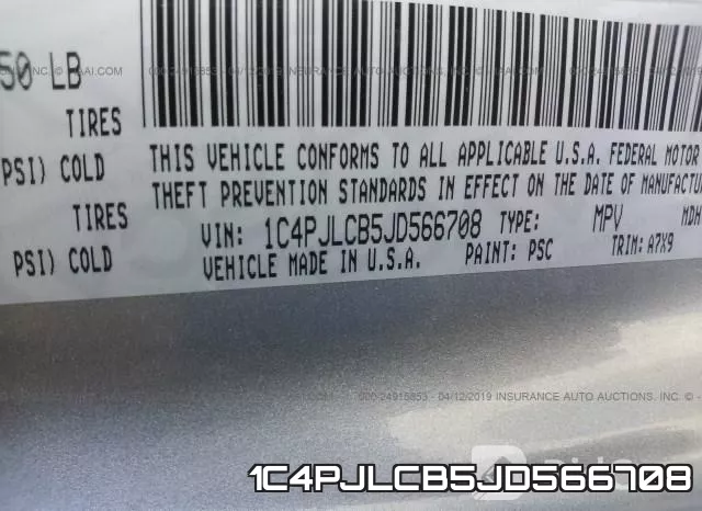 1C4PJLCB5JD566708 фото 10