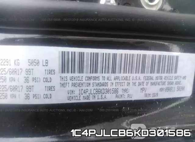 1C4PJLCB6KD301586 фото 10