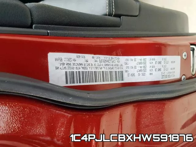 1C4PJLCBXHW591876 фото 2