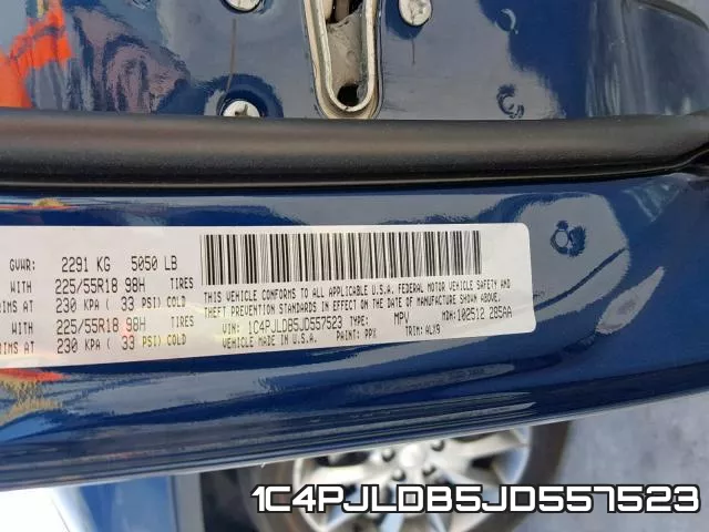 1C4PJLDB5JD557523 фото 2