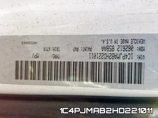 1C4PJMAB2HD221011 фото 2