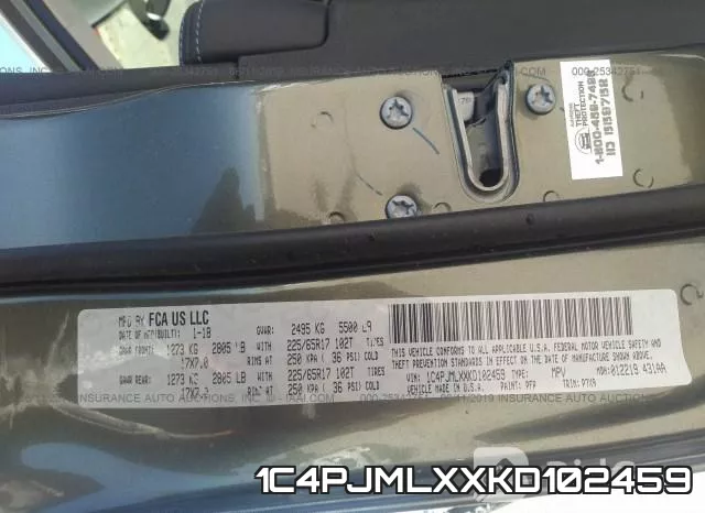 1C4PJMLXXKD102459 фото 10