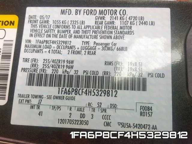 1FA6P8CF4H5329812 фото 2