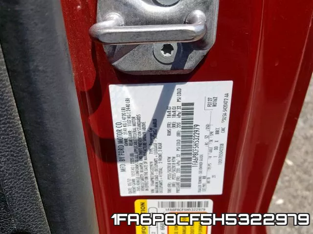 1FA6P8CF5H5322979 фото 2