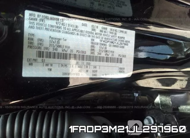 1FADP3M21JL297960 фото 10