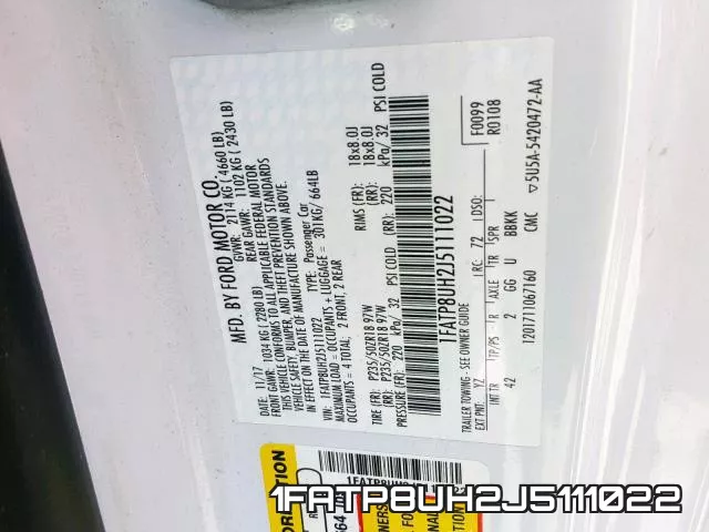1FATP8UH2J5111022 фото 2