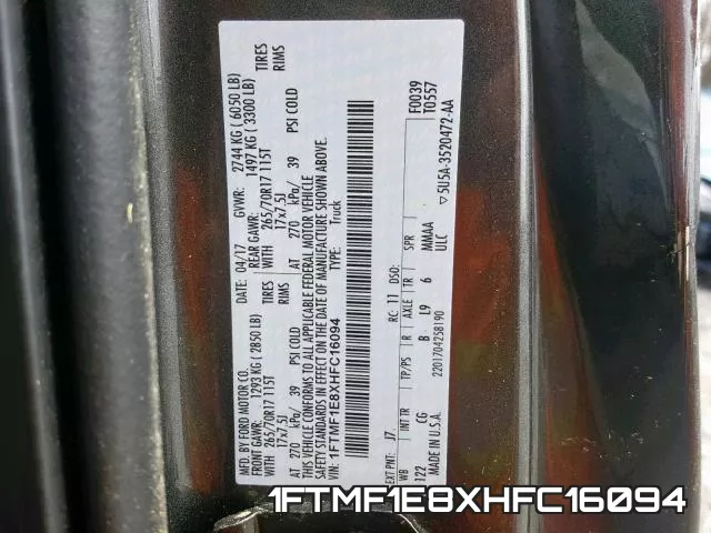 1FTMF1E8XHFC16094 фото 2