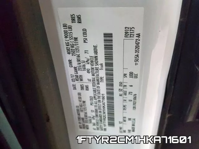 1FTYR2CM1HKA71601 фото 2