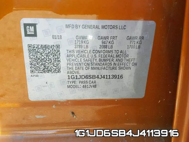 1G1JD6SB4J4113916 фото 2