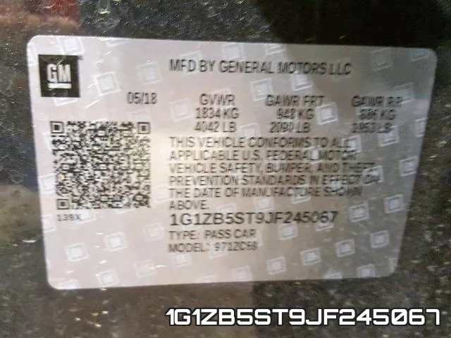 1G1ZB5ST9JF245067 фото 2