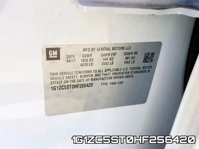 1G1ZC5ST0HF256420 фото 2