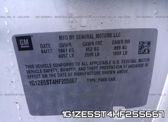 1G1ZE5ST4HF255667 фото 10