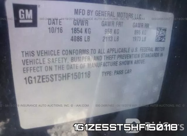 1G1ZE5ST5HF150118 фото 10