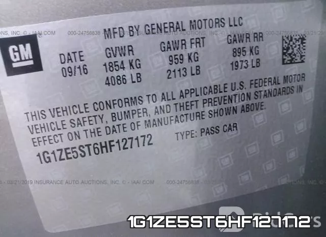 1G1ZE5ST6HF127172 фото 10