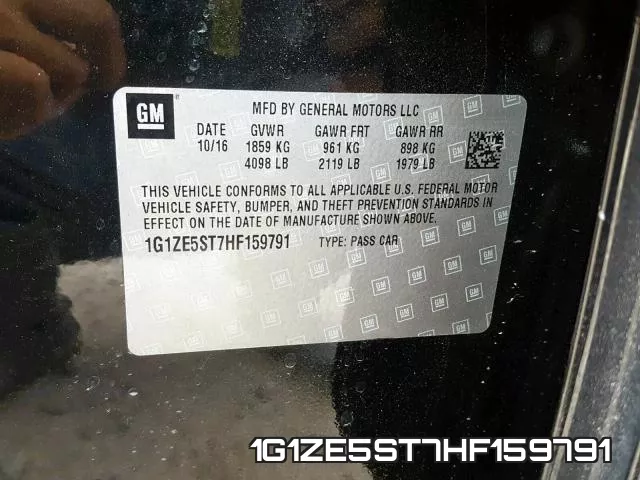1G1ZE5ST7HF159791 фото 2