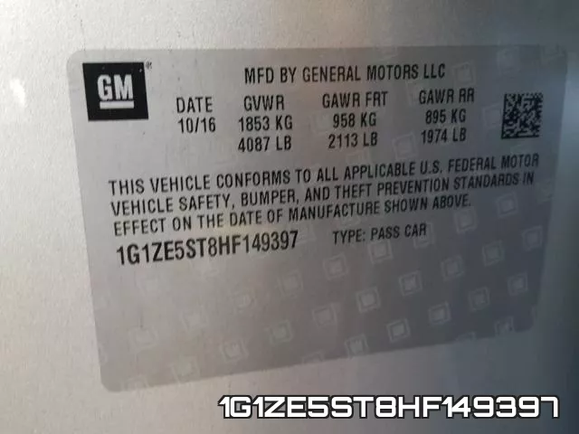 1G1ZE5ST8HF149397 фото 2