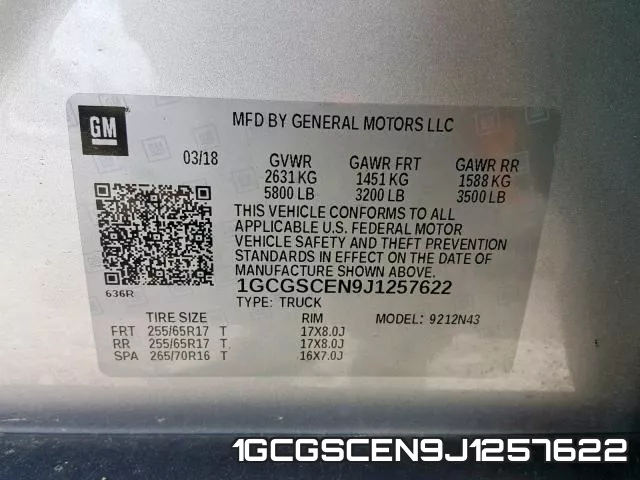 1GCGSCEN9J1257622 фото 2