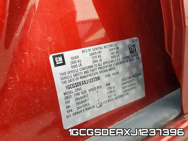 1GCGSDEAXJ1237396 фото 2