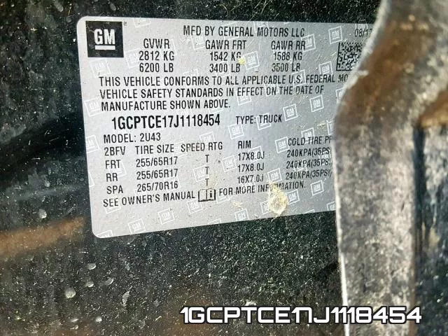 1GCPTCE17J1118454 фото 2