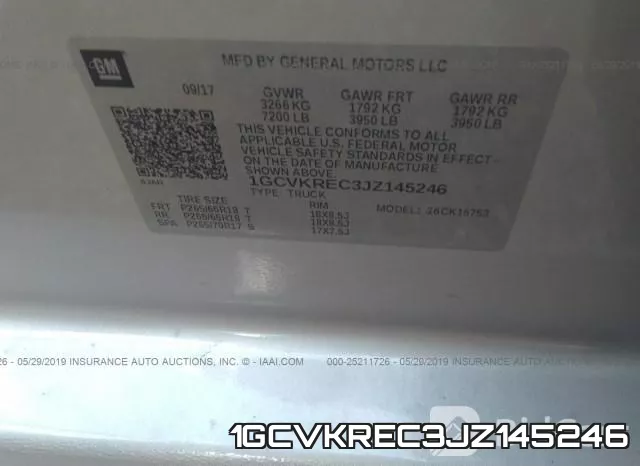 1GCVKREC3JZ145246 фото 10