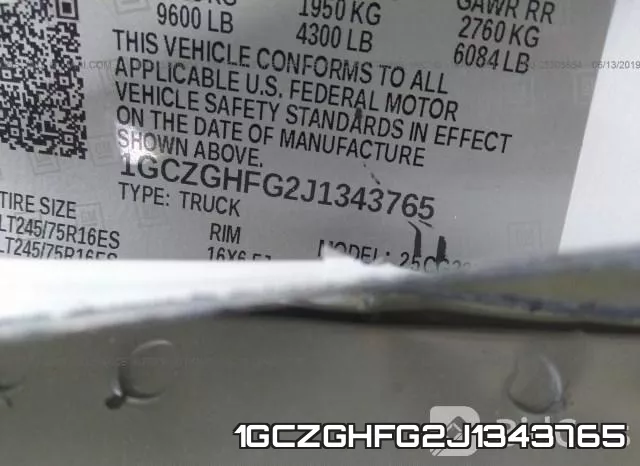 1GCZGHFG2J1343765 фото 10