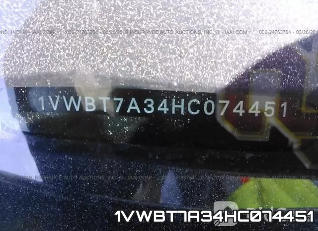 1VWBT7A34HC074451 фото 10