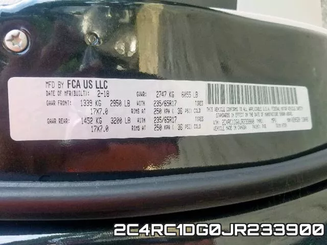 2C4RC1DG0JR233900 фото 2