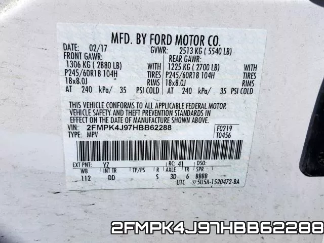 2FMPK4J97HBB62288 фото 2