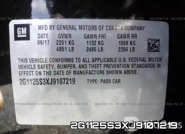 2G1125S3XJ9107219 фото 10