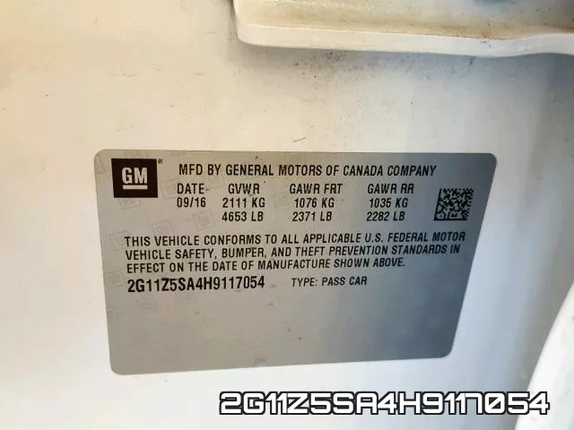 2G11Z5SA4H9117054 фото 2
