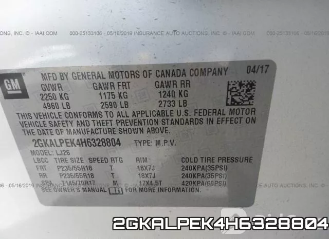 2GKALPEK4H6328804 фото 10