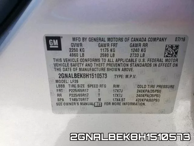 2GNALBEK8H1510573 фото 2