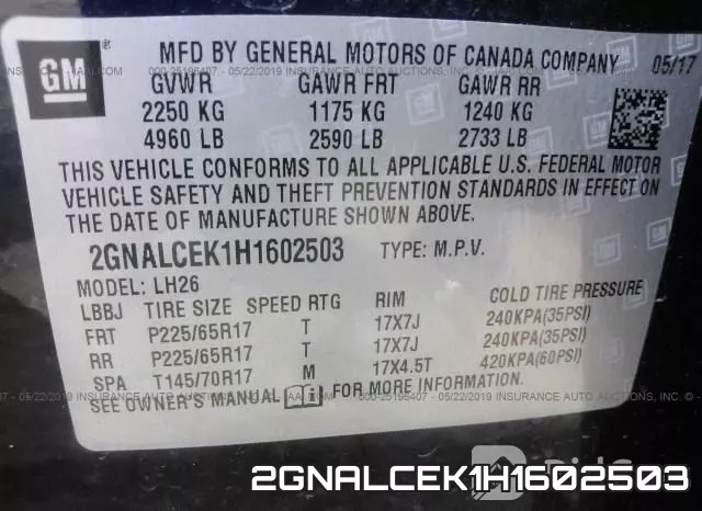 2GNALCEK1H1602503 фото 10