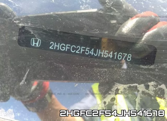 2HGFC2F54JH541678 фото 9