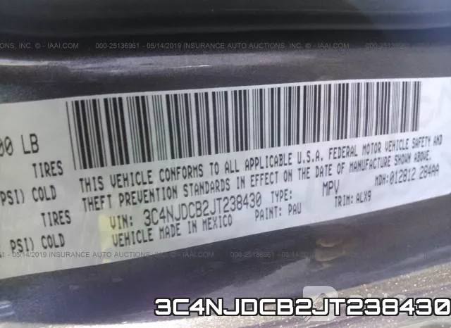 3C4NJDCB2JT238430 фото 10