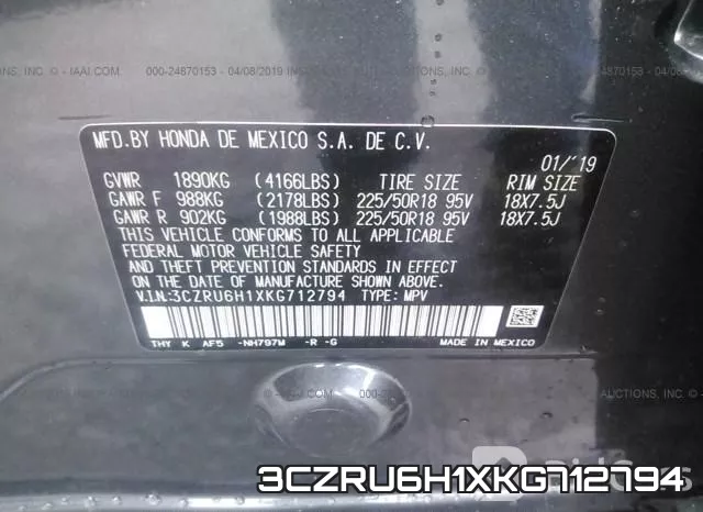 3CZRU6H1XKG712794 фото 10