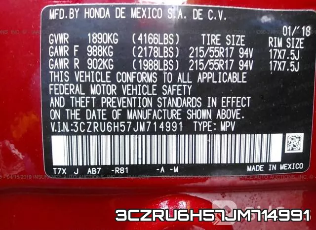 3CZRU6H57JM714991 фото 10