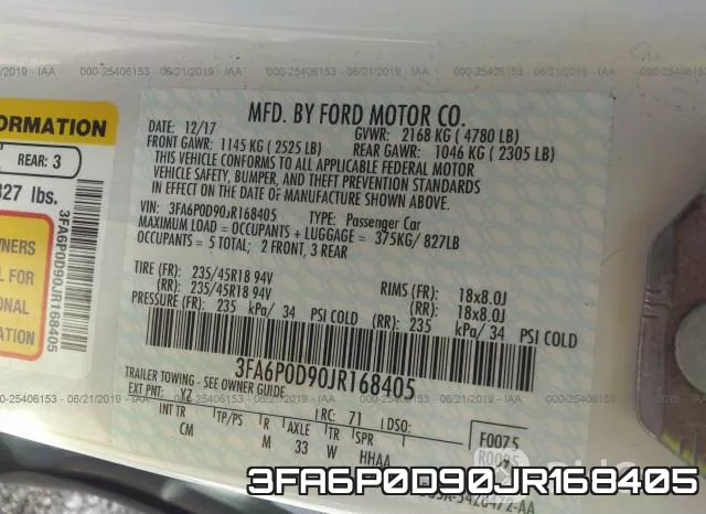 3FA6P0D90JR168405 фото 10