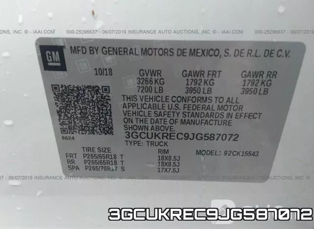 3GCUKREC9JG587072 фото 10