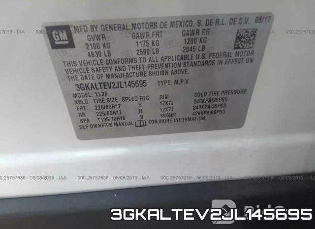 3GKALTEV2JL145695 фото 10